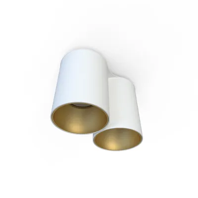 Image de Spot EYE doré et blanc, 2xGU10x10W, métal, dimensions : 13x18x9 cm, IP20, Nowodvorski Lighting