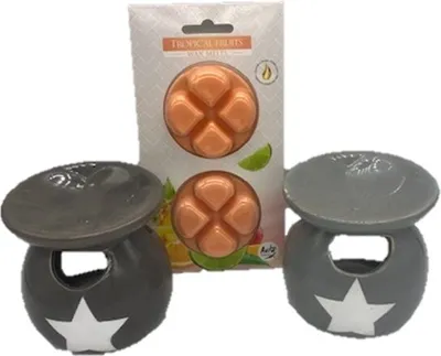 Produktbild von Duftöllampe Duftölstövchen Duftlampe Duftstövchen Aromalampe Diffuser Raumduft 2 Stück mit Duftwachs