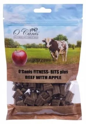 Productafbeelding van O'Canis Trainingssnacks voor honden, rundvlees met appel, 200g