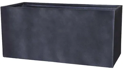 Produktbild von VIVANNO Pflanztrog Fiberglas MAXI Kasten, Kieselanthrazit Steinoptik - 100x45x45 cm