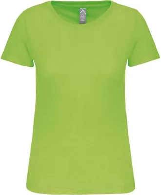 Produktbild von Kariban Damen T-Shirt Baumwolle Kurzarm Basic Shirt Rundhals, Größe:XL, Farbe:Lime