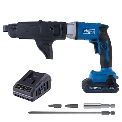 Produktbild von Akku-Trockenbauschrauber BC-DWD400MS-X Scheppach - 20V IXES | 30Nm | 0-4000 min⁻¹ |  1/4" Werkzeugaufnahme | inkl. 2Ah Akku + 2,4A Ladegerät