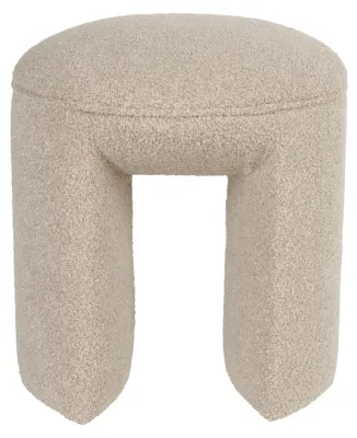Immagine prodotto di Pouf/Sgabello - Tessuto teddy - Beige