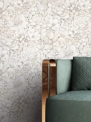 Produktbild von NEWROOM Tapete Beige Vliestapete Blumen - Vintage Floral Creme  Rosen Blätter Blumentapete Modern