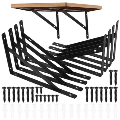 Image de Omgoods - Lot de 8 supports d'angle robustes pour étagères