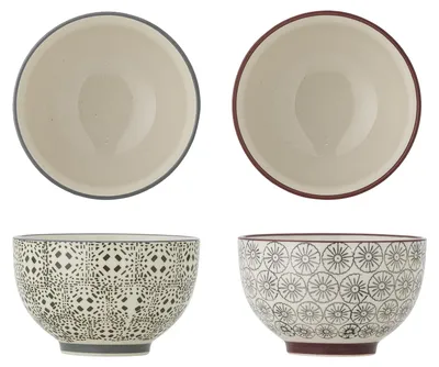 Immagine prodotto di BLOOMINGVILLE | Karine Schale, in Vetroceramica colorata | 10 cm di diametro x 6 cm di altezza, 2 varianti assortite | 21100611