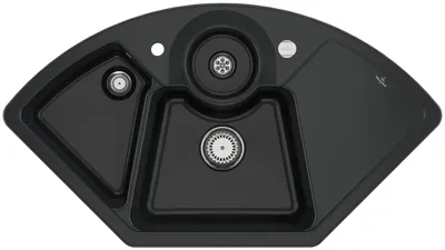 Produktbild von Villeroy & Boch Keramikspüle 670802S5, Solo Eck Eckspüle - inkl.