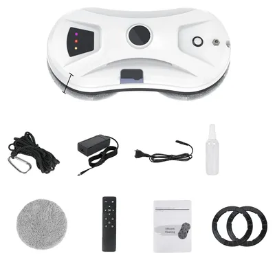 Image de Robot lave-vitres, modes de nettoyage intelligents, forte puissance d'aspiration, blanc, UE, oui