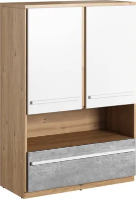 Productafbeelding van MINIO, Regal PLANO PN-04, kleur: wit/grijs/betonkleur
