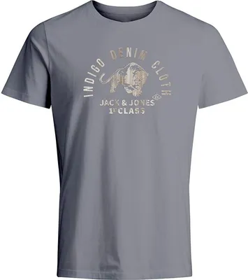 Produktbild von Jack & Jones Bluollie Kurzarm-t-shirt Grau S Mann Grau S
