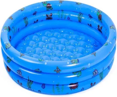 Produktbild von Famanu Kinderbad 130 x 40 cm - Blau, Aufblasbar, Rund