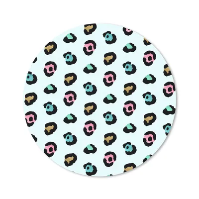 Produktbild von MuchoWow® Mauspad Mousepad Pantherdruck - Farben - Muster 30x30 cm - Mousepads - Maus Mat - Pad - Mausunterlage - Tischunterlage - Schreibtischmatten