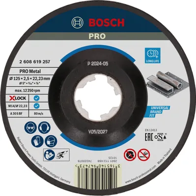 Productafbeelding van PRO Metal X-Lock schijf, 125 x 2,5 x 22,23 mm, getand, oSa