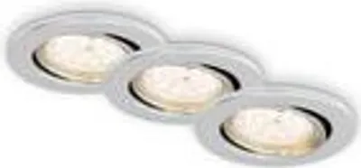 Produktbild von LED Einbauleuchte 3er Set dimmbar schwenkbar IP23 GU10 Ø8,6cm 5W alu Briloner