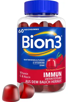 Obrázok produktu pre Bion3 Immune soft gummies na podporu imunity, 60 ks. Gumené medvedíky