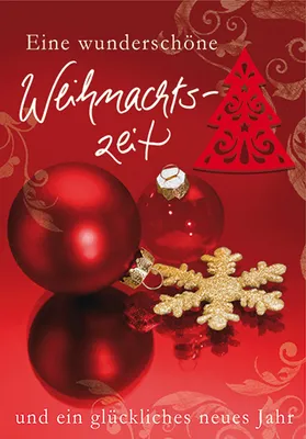 Produktbild von Weihnachten  Glückwunschkarte im Format 115 x 17cm mit Umschlag