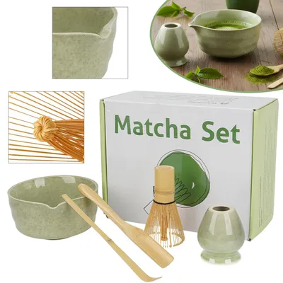 Zdjęcie produktu dla Zestaw Matcha, 5-częściowy zestaw trzepaczek do Matcha, zestaw trzepaczek do Matcha dla miłośników herbaty i początkujących, najlepszy wybór na prezen