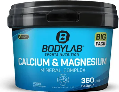 Produktbild von BODYLAB BIG PACK Calcium & Magnesium Komplex - 300 Tabletten