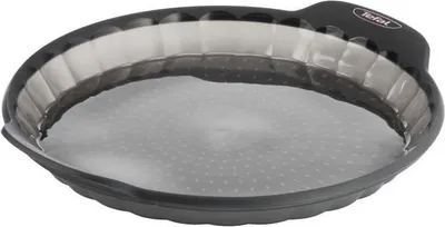 Zdjęcie produktu dla Tefal Crispybake, Forma do ciasta, Okrągły, Powierzchnia karbowana, Szary, Silikon, 280 mm