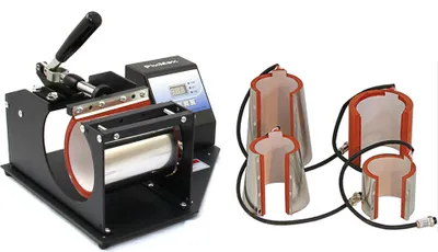 Obrázok produktu pre PixMax 5 v 1 – lis na hrnčeky, tepelný lis, transferový lis, lis na potlač hrnčekov – sublimačný papier a lepiaca páska zdarma