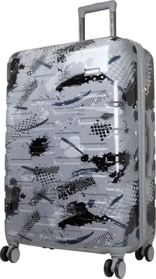 Produktbild von Großer Reisekoffer mit Motiv Pescara 75 cm Hartschale silber