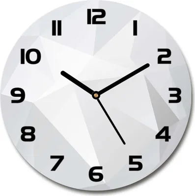 Produktbild von Wanduhr aus Glas 30fi Glasbild Glasuhr Gehärtetes Glas - schwarze-zeiger - Abstraction background