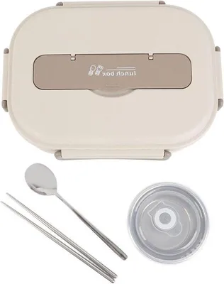 Image de Boîte à lunch en acier inoxydable à plusieurs compartiments et Sopecup - boîte à repas portable pour l'école et le bureau