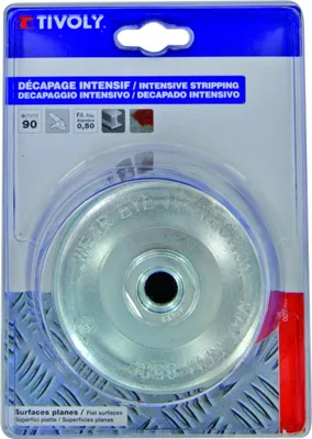 Produktbild von TIVOLY Metall-Schleiftopfbürste, Durchm. 90 mm