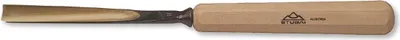 Produktbild von STUBAI Stemmeisen Stechbeitel Serie 52 - Form 11 | Gerades Hohleisen 8 mm, mit Holzgriff, für Figurenarbeiten, Darstellung von welligem Haar und Wasser, für Profilleisten, Holzbearbeitung