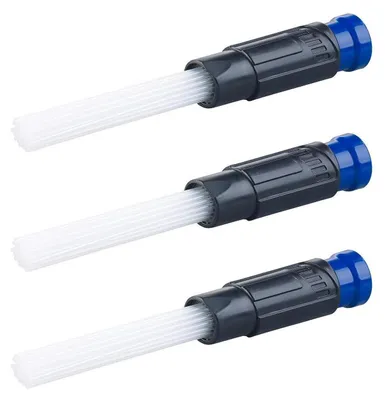 Zdjęcie produktu dla Zestaw 3 końcówek do odkurzacza z 30 elastycznymi rurkami ssącymi. Uniwersalna nasadka o średnicy 35-37 mm