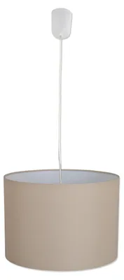 Obrázok produktu pre Zavesené svietidlo – Zavesené svietidlo "TOM", priemer 30 cm, hnedé, lampa v klasickom štýle, vyrobená z textilu a plastu, výška 21 cm, priemer 30 cm, pätica E27