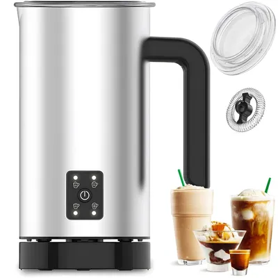 Milchaufschäumer 550 W, 150/300 ml, Edelstahl, leise, Cappuccino-Funktion