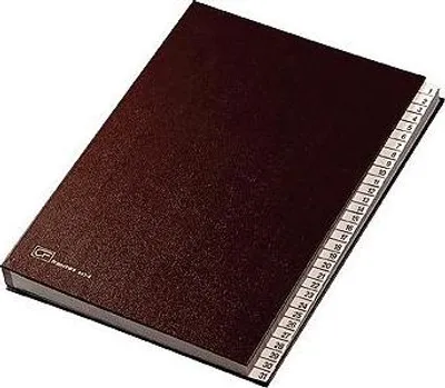 Obrázok produktu pre Fraschini Číselný priečinok Rýchly referenčný priečinok červená Imitácia kože 240 x 340 mm