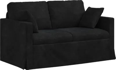 Produktbild von vidaXL Sofa Schwarz 138 x 78 x 80 cm Samt