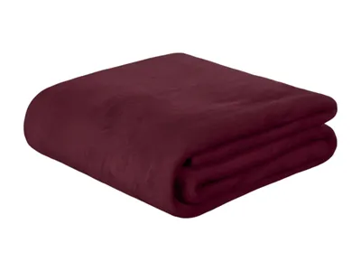 weinrote Kuscheldecke