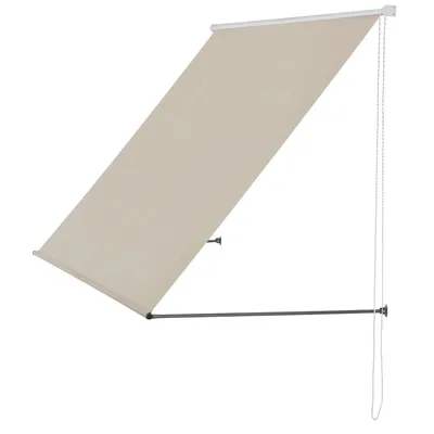 Zdjęcie produktu dla In And OutdoorMatch markiza Bernice - kolor piaskowy - 300 x 120 cm - markiza z opuszczanym ramieniem - stal i tkanina - ochrona UV - wodoodporna