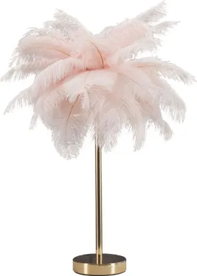 Produktbild von Mauro Ferretti Tischleuchte Palme 2-flammig E14 Ø 40x55 cm rosa gold