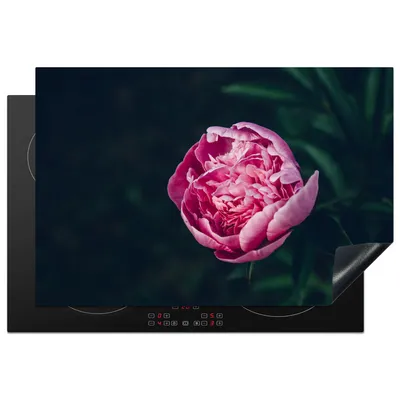 Obrázok produktu pre KitchenYeah® Kryt varnej dosky kvety - ružový - ruže, 78x52cm, kuchynská dekorácia, keramický kryt varnej dosky, krycia doska na varnú dosku