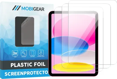 Produktbild von Mobigear iPad 10 (2022) Displayschutz Schutzfolie - Hüllenfreundlich (3er Pack)
