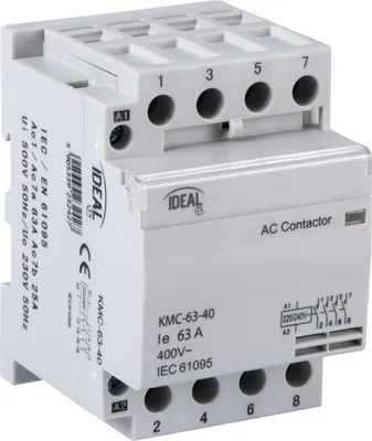 Obrázok produktu pre Modulárny stýkač 63A 4NO 0R 230V AC KMC-63-40 23242