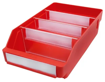 Produktbild von Regalkasten, PP, BxTxH 180x300x95 mm, Farbe rot, VE 20 Stück