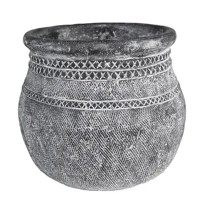 Produktbild von Clayre & Eef Blumentopf Ø 32x29 cm Grau Stein