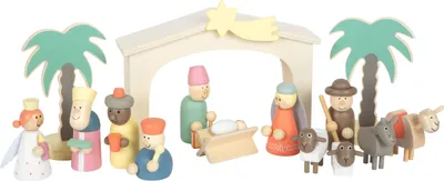 Produktbild von Spielset Holzkrippe Weihnachtsgeschichte