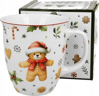 Zdjęcie produktu dla Duży kubek świąteczny XL 650ml Świąteczny miś Cuties