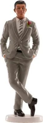 Obrázek produktu pro Svatební figurka na dort 16cm samostatný muž