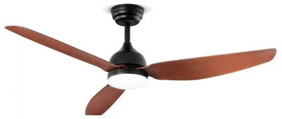 Immagine prodotto di Ventilatore da Soffitto con luce Perenz 7189 N CT Nero - Ø 132 cm, 3 Pale, 6 Velocità, Motore DC 40W, Silenzioso