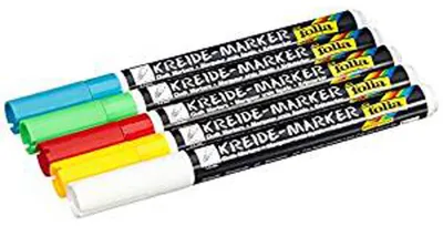 Obrázek produktu pro Folia 390509 Křídový popisovač sada 5 per o šířce čáry 1-2 mm(T)