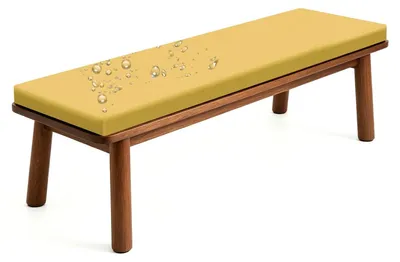 Imagen del producto de Cojines impermeables para bancos de jardín, para 2-3 plazas, de 30x110 cm