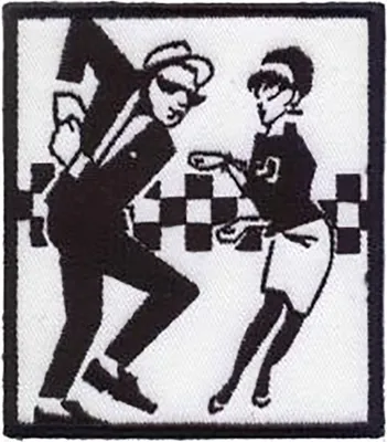 Produktbild von Ska Dancing - Aufnäher Schwarz/Weiß