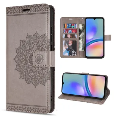 Produktbild von Handy Tasche für Samsung Galaxy A05s Hülle Handyhülle Klapphülle Wallet Case in Grau